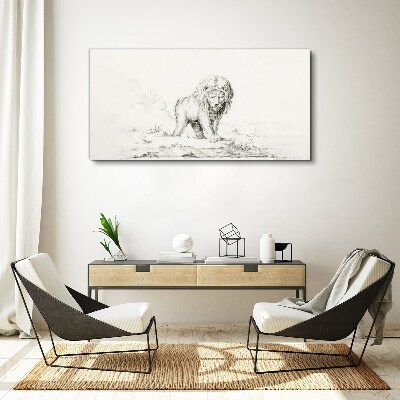 Obraz Canvas Lion in Contemplation