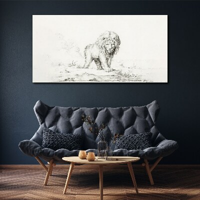 Obraz Canvas Lion in Contemplation