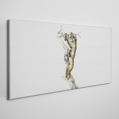 Obraz Canvas „Sowa na gałęzi”