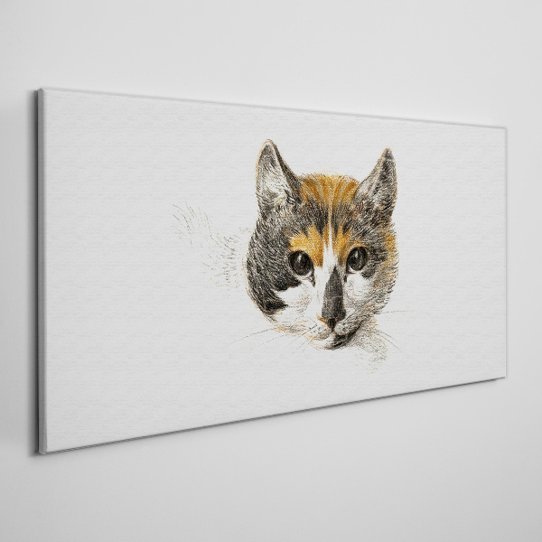 Obraz Canvas Portret kota w delikatnych odcieniach