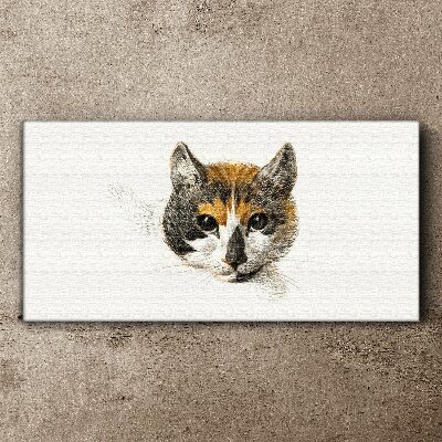 Obraz Canvas Portret kota w delikatnych odcieniach