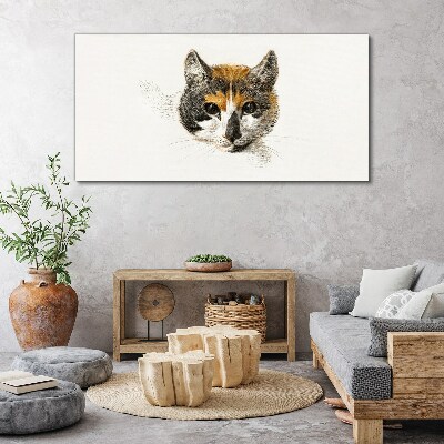Obraz Canvas Portret kota w delikatnych odcieniach