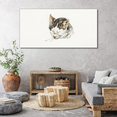 Obraz na Płótnie Rysunek Zwierzę Kot