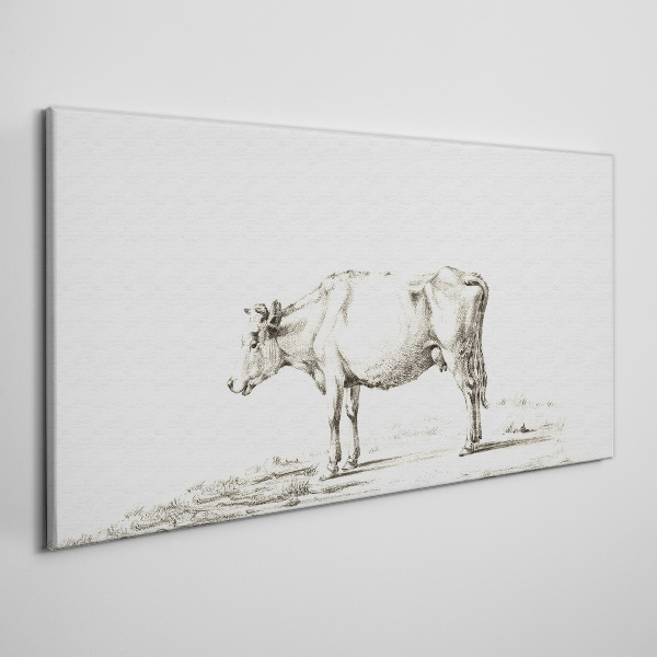 Obraz na Płótnie Rysunek zwierzę krowa