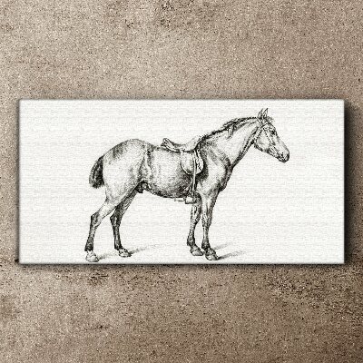 Obraz na Płótnie Rysunek Zwierzę Koń