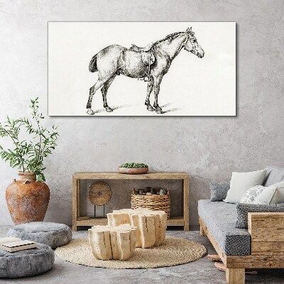 Obraz na Płótnie Rysunek Zwierzę Koń