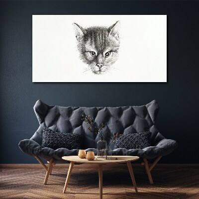 Obraz na Płótnie Rysunek Zwierzę Kot