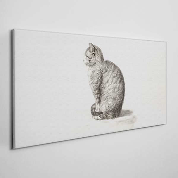 Obraz Canvas Rysunek Zwierzę Kot