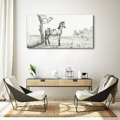 Obraz Canvas Konie w krajobrazie
