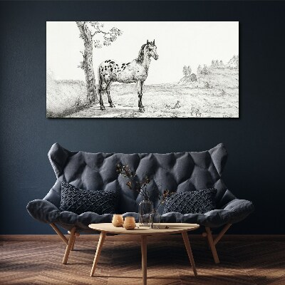 Obraz Canvas Konie w krajobrazie