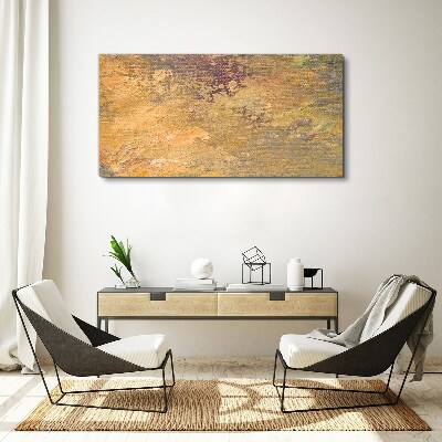 Obraz Canvas „Złote refleksy w abstrakcyjnym pejzażu”