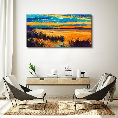 Obraz Canvas Złote refleksy nad wodą