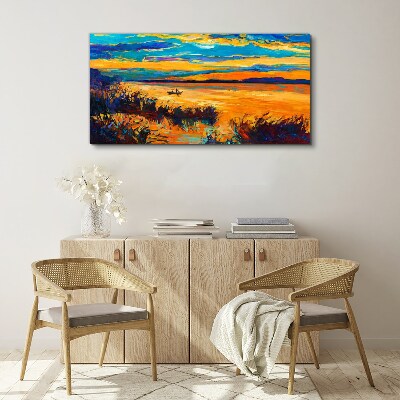 Obraz Canvas Złote refleksy nad wodą