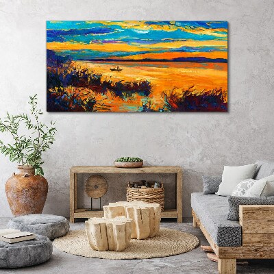 Obraz Canvas Złote refleksy nad wodą