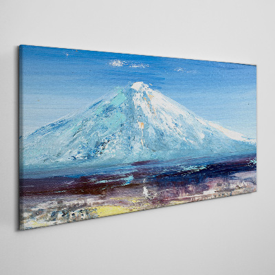 Obraz Canvas Abstrakcja Jezioro Góra Niebo