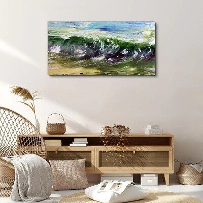 Obraz Canvas Fala w kolorach natury