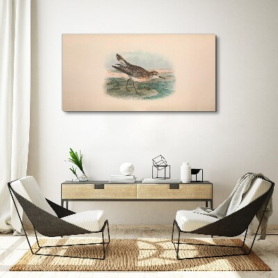Obraz Canvas Wędrowny ptak na tle krajobrazu