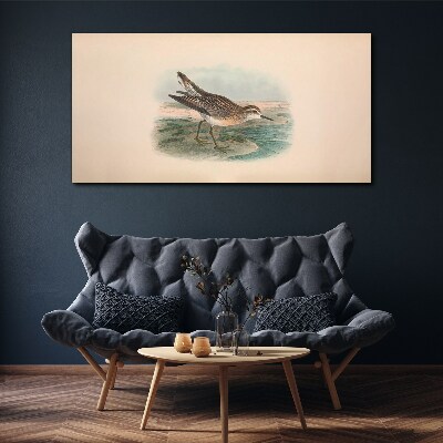 Obraz Canvas Wędrowny ptak na tle krajobrazu
