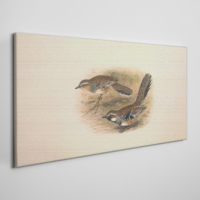 Obraz Canvas Ptaki w delikatnym otoczeniu