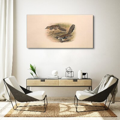 Obraz Canvas Ptaki w delikatnym otoczeniu