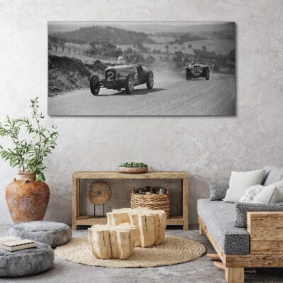 Obraz Canvas Wyścigowe emocje z lat 50.