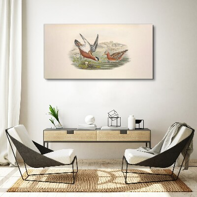 Obraz Canvas Ptaki nad wodą