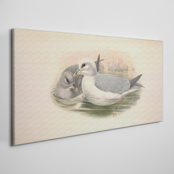 Obraz Canvas Morskie ptaki w spokojnej wodzie