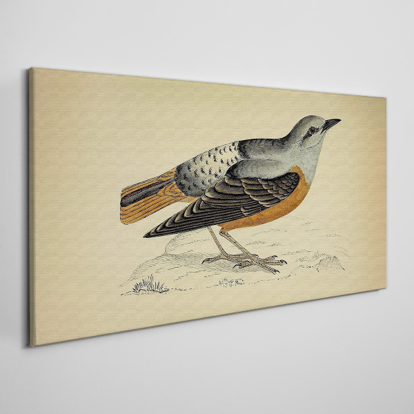 Obraz Canvas Ptak w pastelowych odcieniach