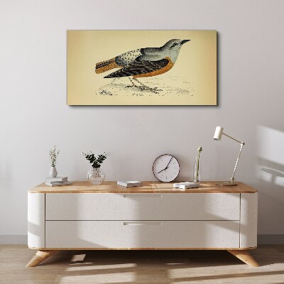 Obraz Canvas Ptak w pastelowych odcieniach