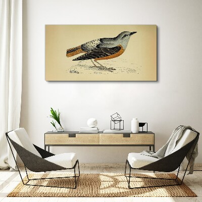 Obraz Canvas Ptak w pastelowych odcieniach