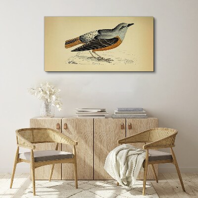 Obraz Canvas Ptak w pastelowych odcieniach
