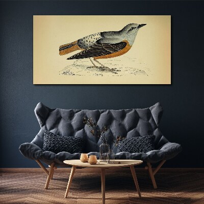 Obraz Canvas Ptak w pastelowych odcieniach