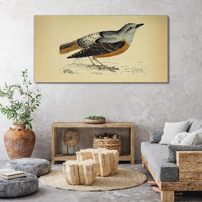Obraz Canvas Ptak w pastelowych odcieniach