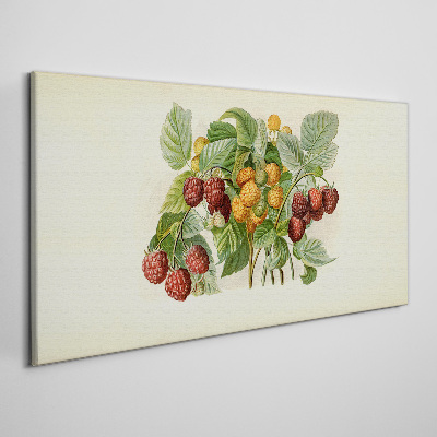 Obraz Canvas Owocowy bukiet malin i jeżyn
