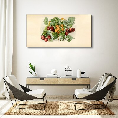 Obraz Canvas Owocowy bukiet malin i jeżyn