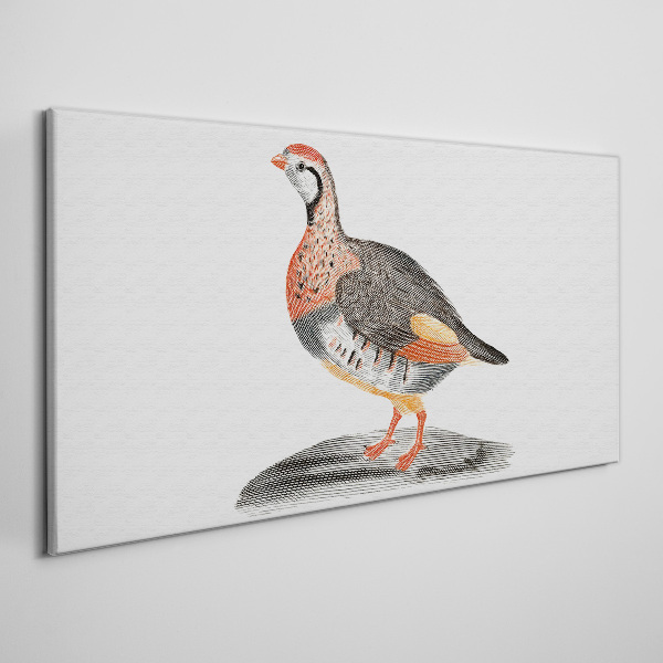 Obraz Canvas Ptasia elegancja w pastelowych barwach