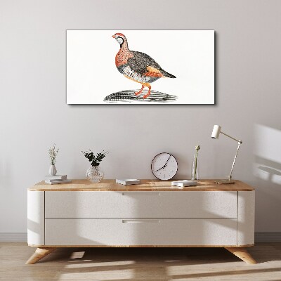 Obraz Canvas Ptasia elegancja w pastelowych barwach