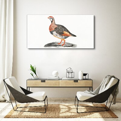Obraz Canvas Ptasia elegancja w pastelowych barwach
