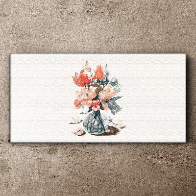 Obraz Canvas Kwiatowy bukiet w wazonie