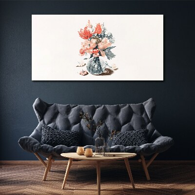 Obraz Canvas Kwiatowy bukiet w wazonie