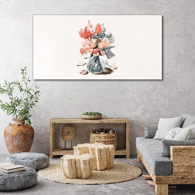 Obraz Canvas Kwiatowy bukiet w wazonie