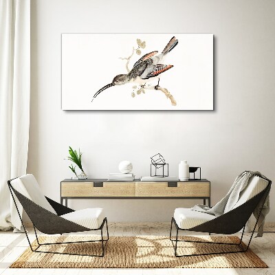 Obraz Canvas Ptak na gałęzi
