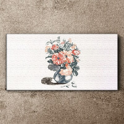 Obraz Canvas Kwiaty w wazonie