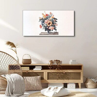 Obraz Canvas Kwiatowy bukiet w wazonie
