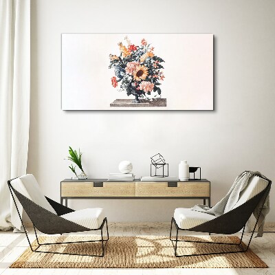 Obraz Canvas Kwiatowy bukiet w wazonie