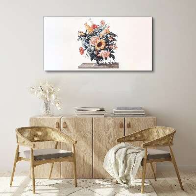 Obraz Canvas Kwiatowy bukiet w wazonie
