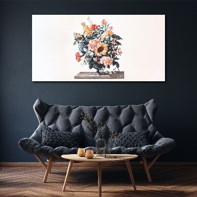 Obraz Canvas Kwiatowy bukiet w wazonie