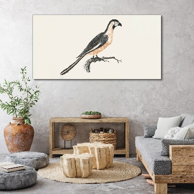Obraz Canvas Rysunek zwierzę ptak gałąź