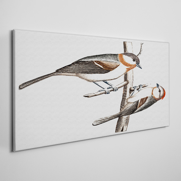 Obraz Canvas Słowiki na gałęzi