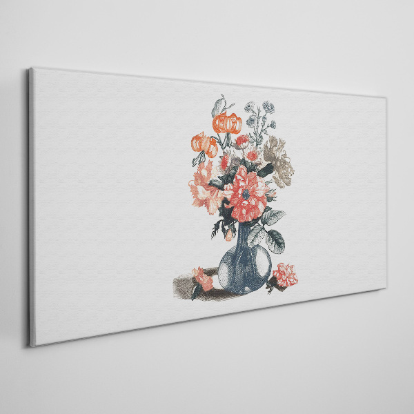 Obraz Canvas Kwiatowa kompozycja w wazonie